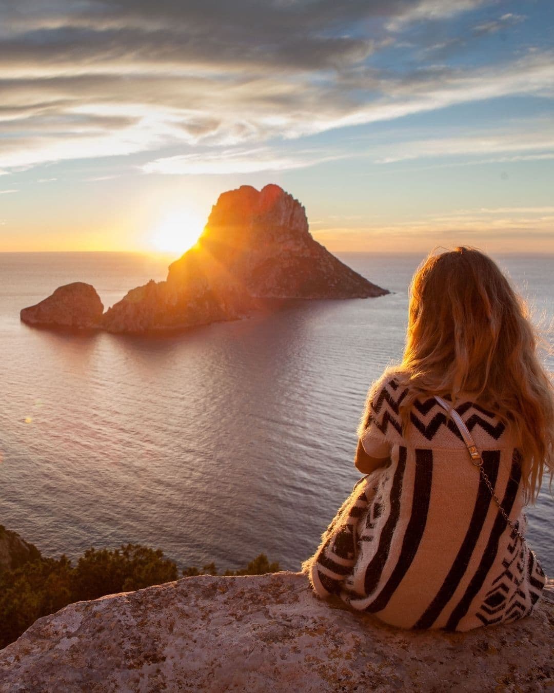 Es Vedrà islet at sunset, Ibiza