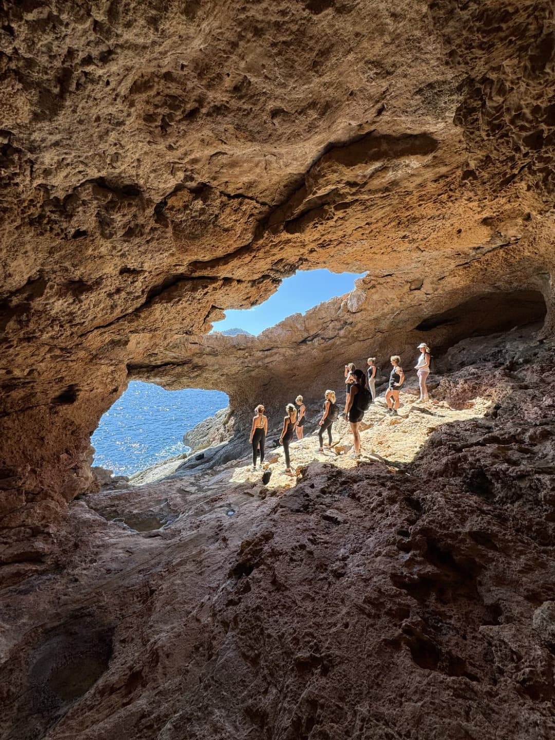 Coastal cave hike with Ibiza Hike Station