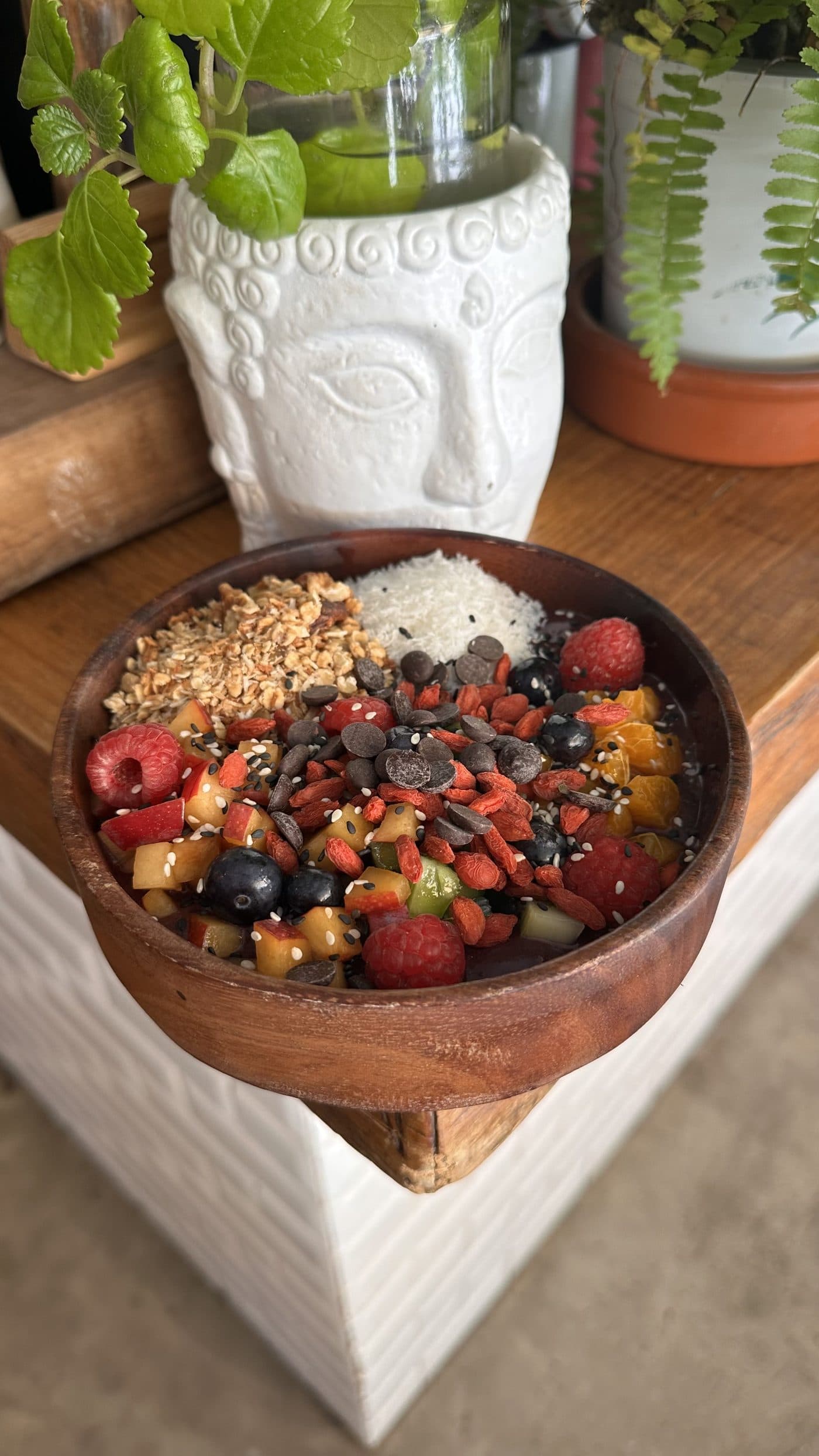 Breakfast bowl at Nude Café, Ibiza