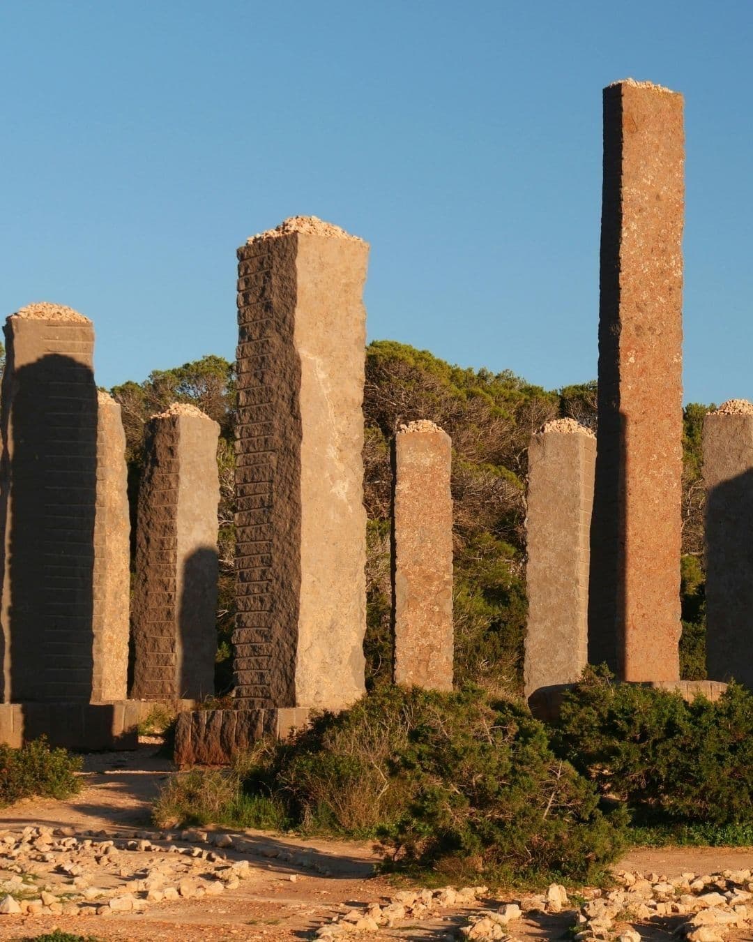 Time and Space sculpture at Cala Llentia, Ibiza