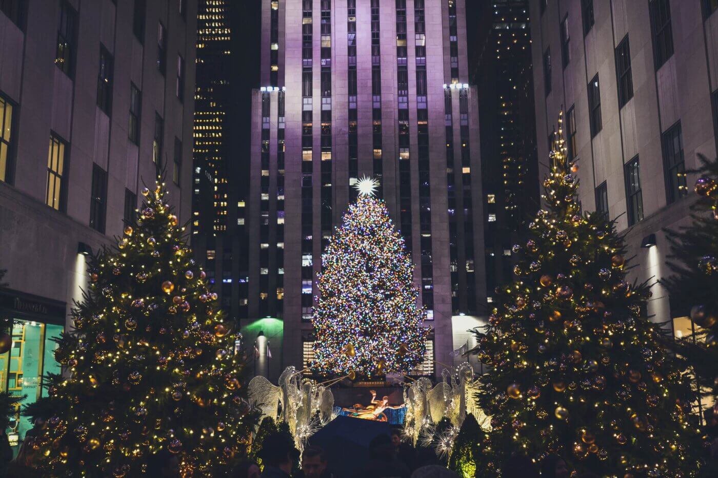 The Christmas tree at Rockefeller Center