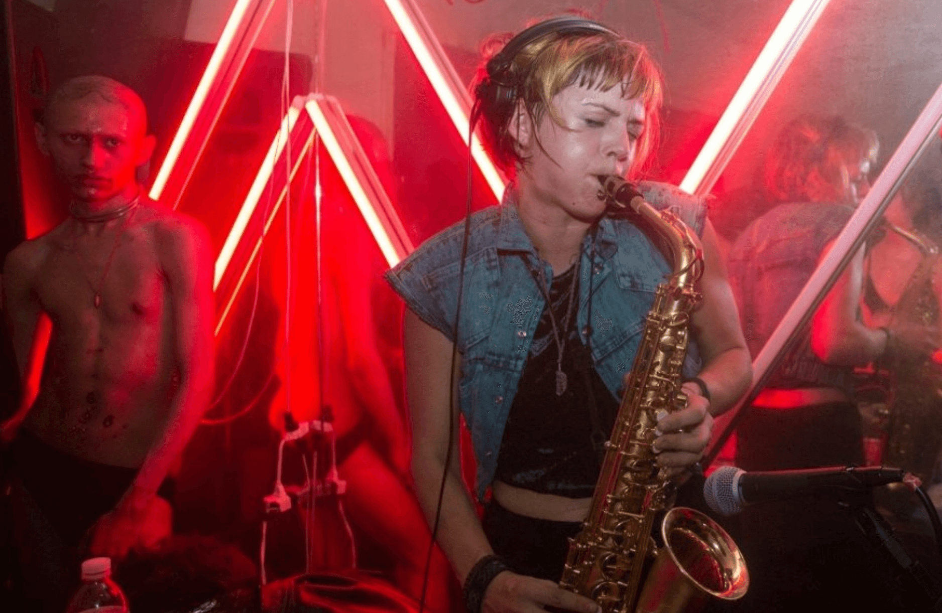 Sarah Wild on saxophone